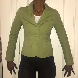 Old Navy Blazer Lined with Cute Polka Dots